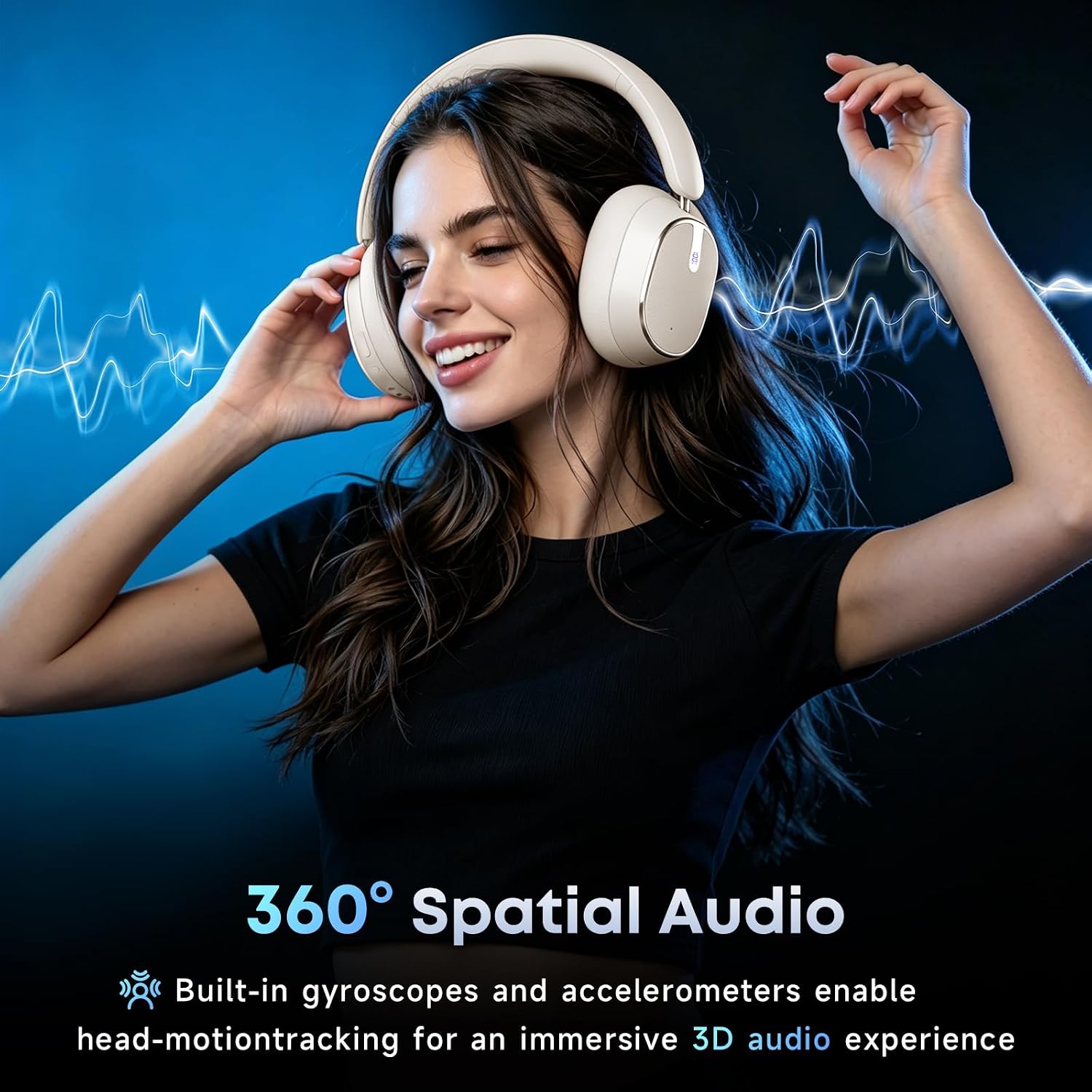 Hybrid Active Noise Cancelling Bluetooth Headphones Wireless Headphones - Image 5