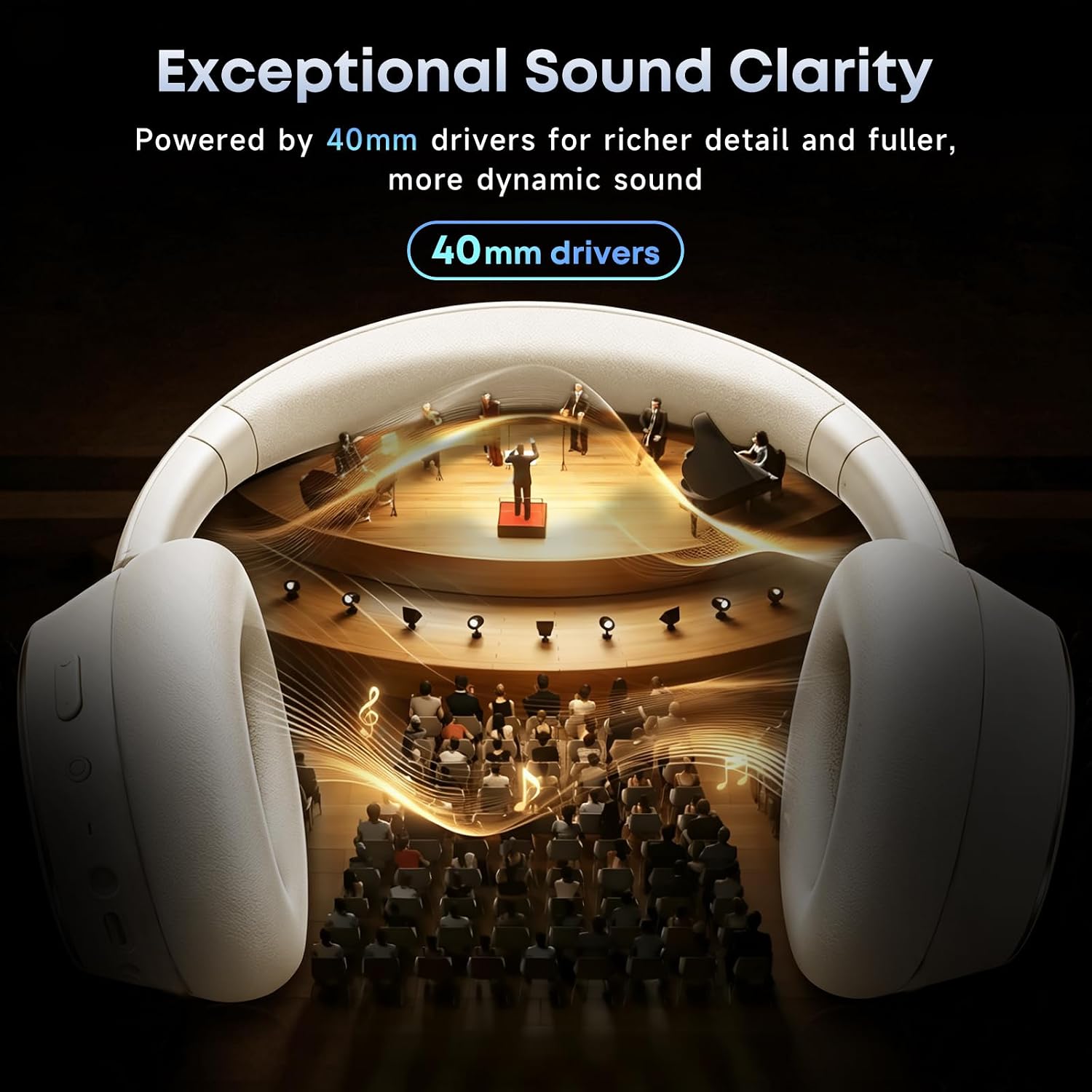 Hybrid Active Noise Cancelling Bluetooth Headphones Wireless Headphones - Image 6