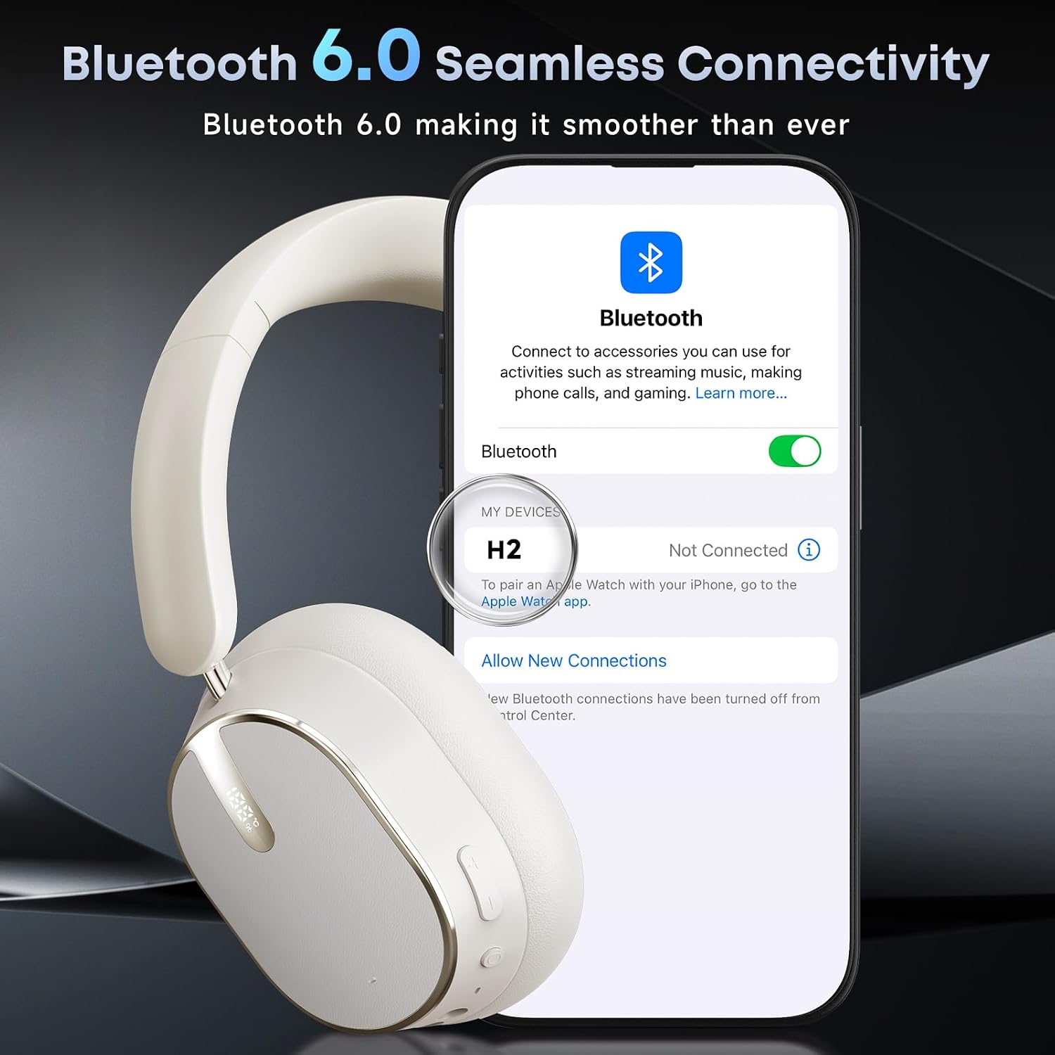 Hybrid Active Noise Cancelling Bluetooth Headphones Wireless Headphones - Image 9